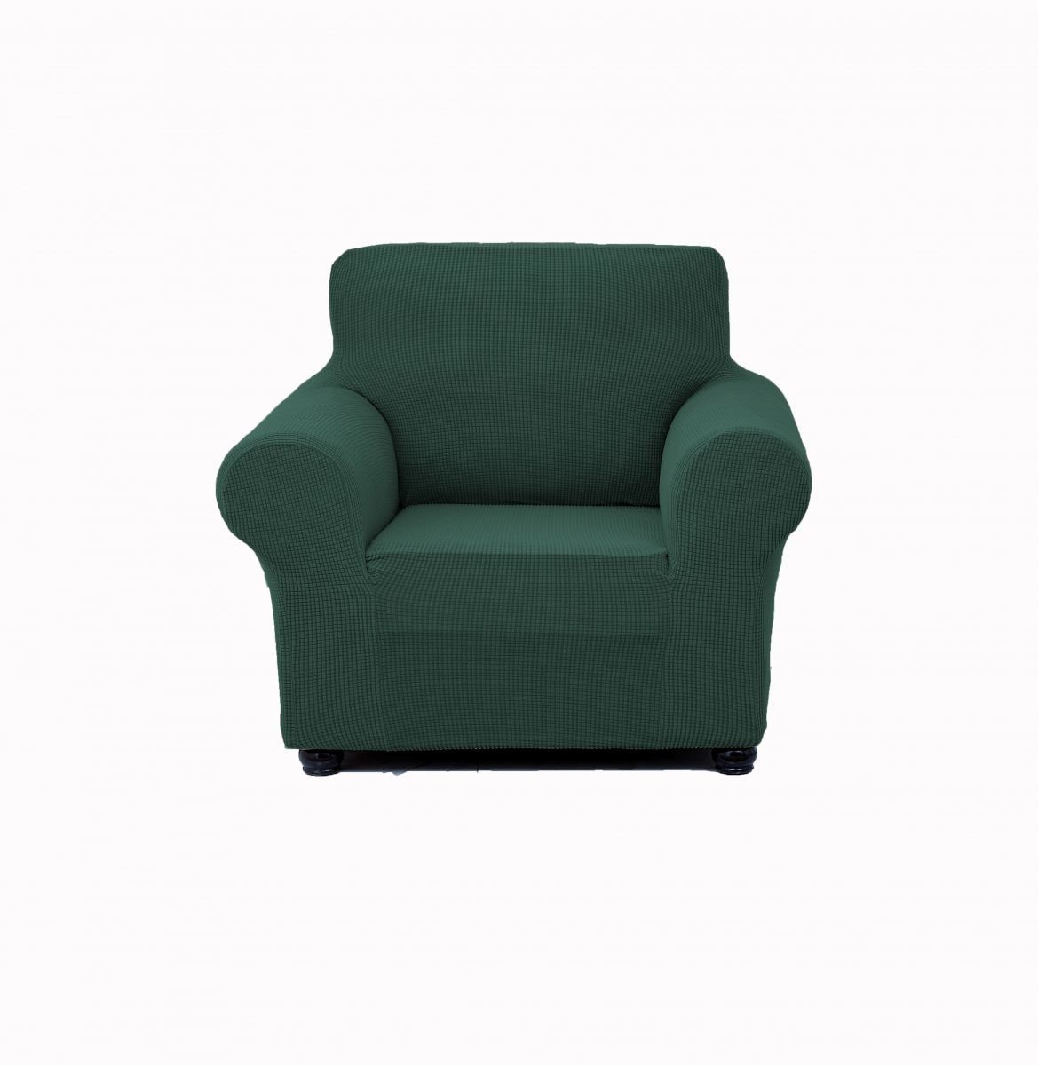 Univerzální napínací potah na pohovku - Tmavě zelený Fleece, křeslo