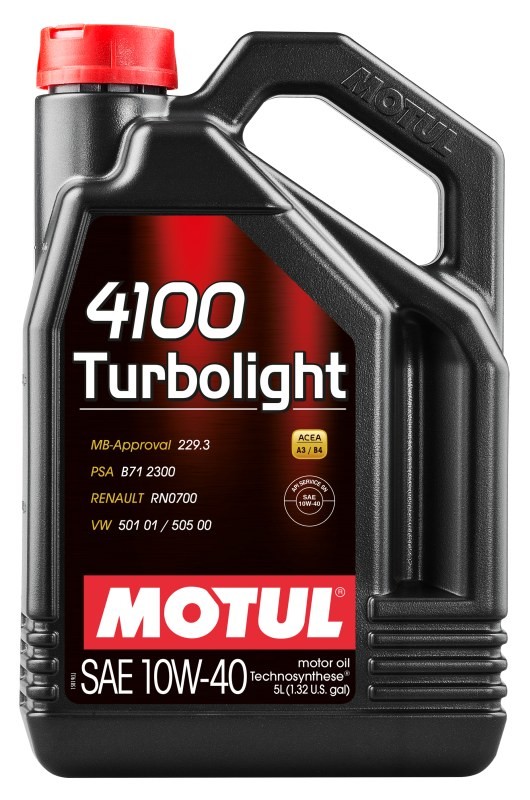 Motorový olej 10W-40 MOTUL 4100 TURBOLIGHT - 5L