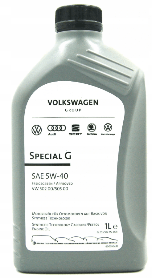 Motorový olej 5W-40 Vag Oil VW 502.00/505.00 Special G - 1L