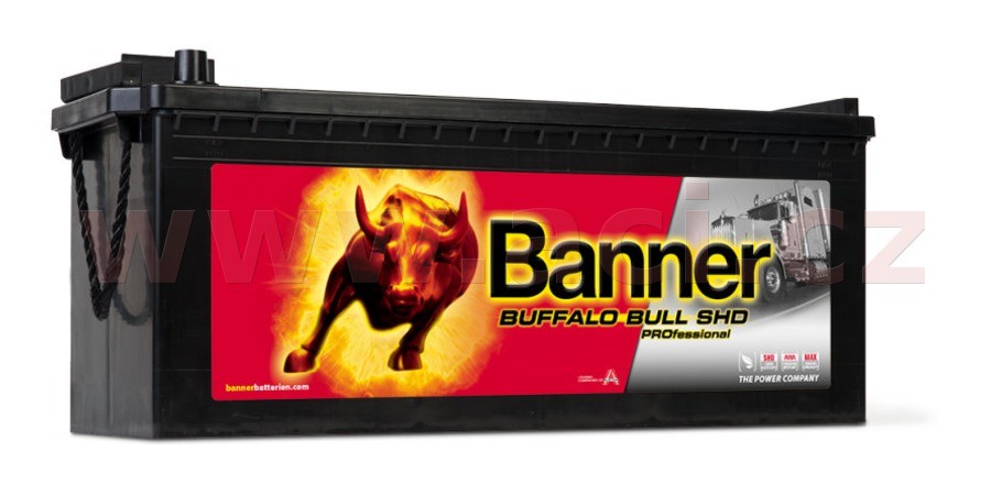 145Ah baterie, 800A, levá BANNER Buffalo Bull SHD Professional 514x189x195(220)