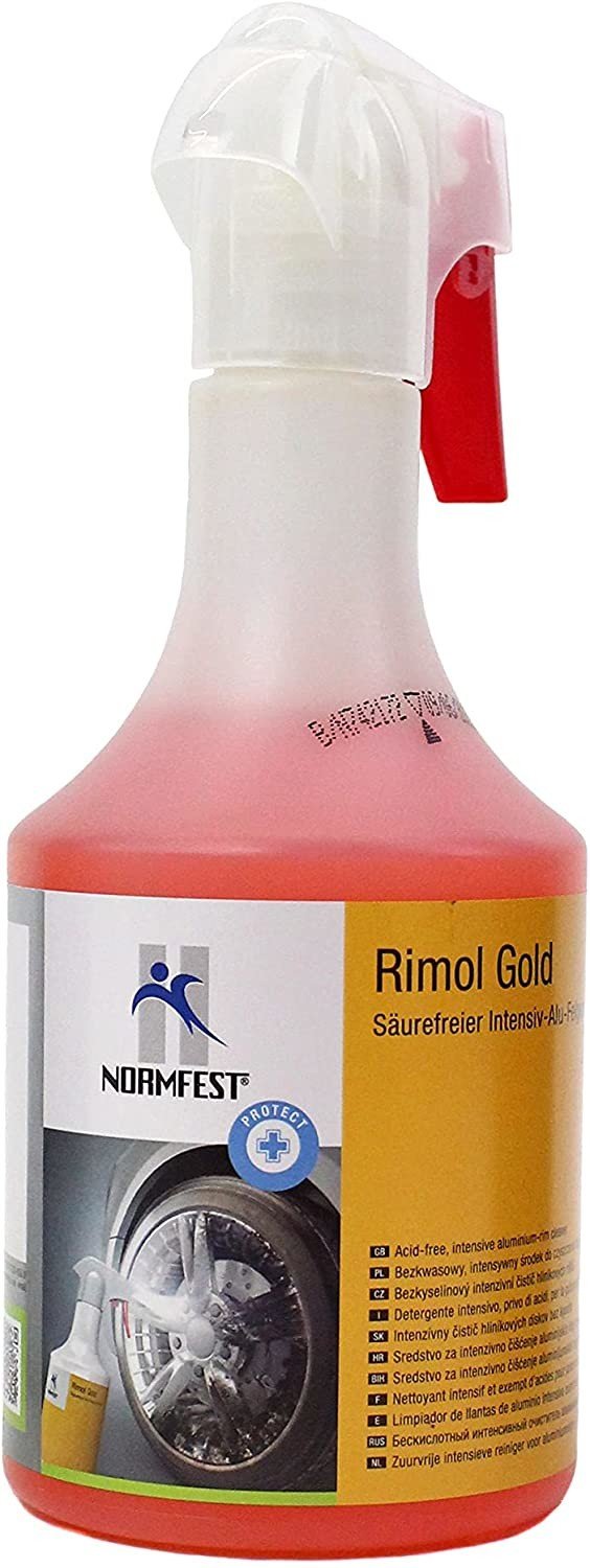 Bezkyselinový intenzivní čistič hliníkových ráfků NORMFEST Rimol gold Protect - 500ml