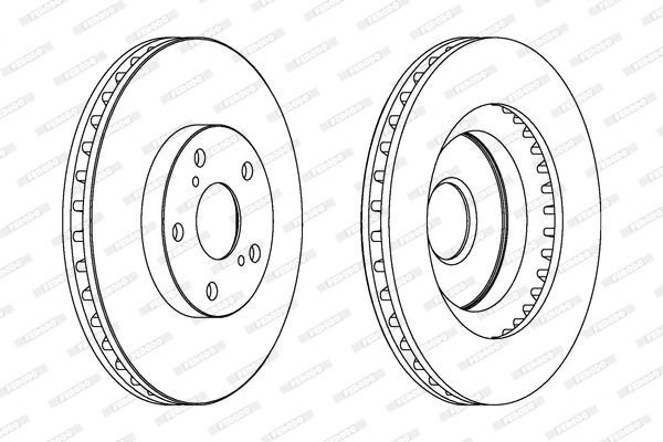 Brzdový kotouč FERODO DDF1646C