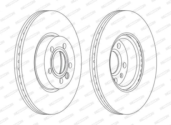 Brzdový kotouč FERODO DDF1160C