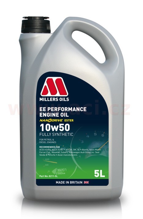 Motorový olej 10W-50 MILLERS OILS EE Performance - 5L
