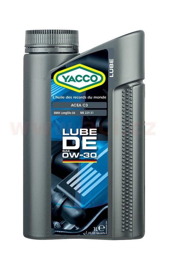 Motorový olej 0W-30 YACCO LUBE DE - 1L