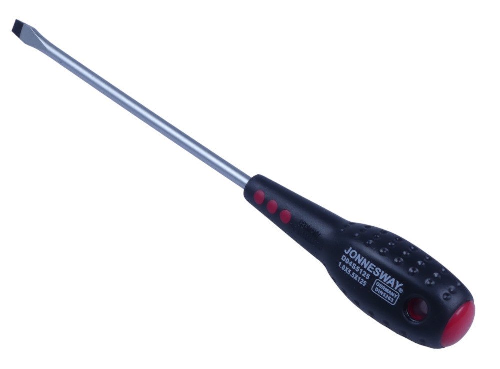 Šroubovák plochý 5,5 x 125, magnetický - JONNESWAY D04S5125
