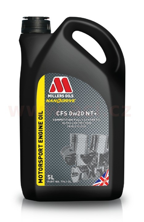 Motorový olej 0W-20 MILLERS OILS CFS NT, plně syntetický, triesterová technologie (Nanodrive) - 5L