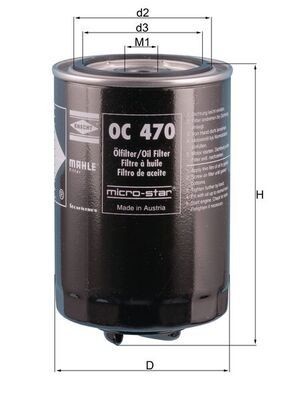 Olejový filtr KNECHT WYPRZEDA˝ OC 470