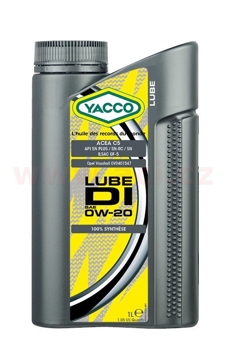 Motorový olej 0W-20 YACCO LUBE DI - 1L