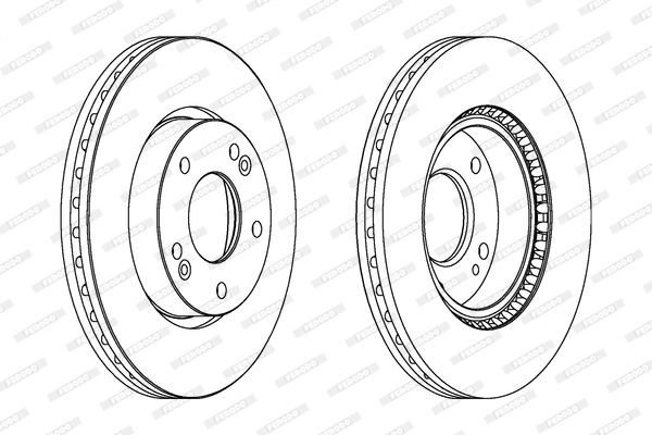 Brzdový kotouč FERODO DDF1619C