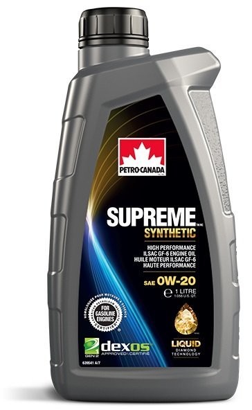 Motorový olej 0W-20 Petro-Canada Supreme Synthetic - 1L