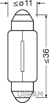 Žárovka, osvětlení interiéru ams-OSRAM 6461