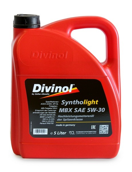 Motorový olej 5W-30 DIVINOL Syntholight MB - 5L