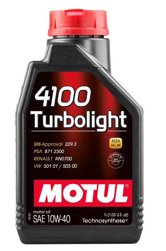 Motorový olej 10W-40 MOTUL 4100 Turbolight - 1L