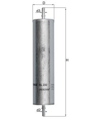 Palivový filtr KNECHT WYPRZEDA˝ KL 232