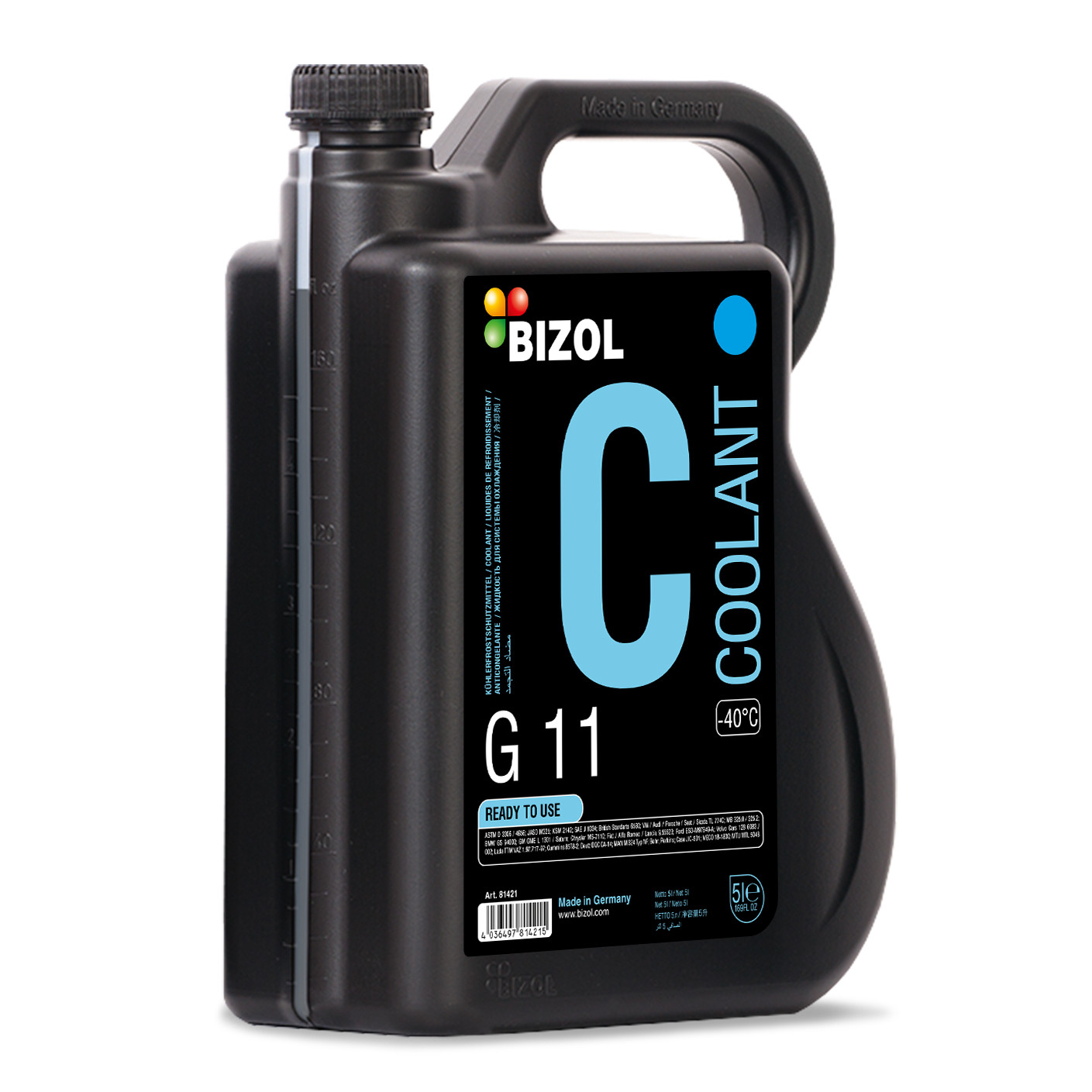 Chladicí kapalina BIZOL G11 (-40) - 5l