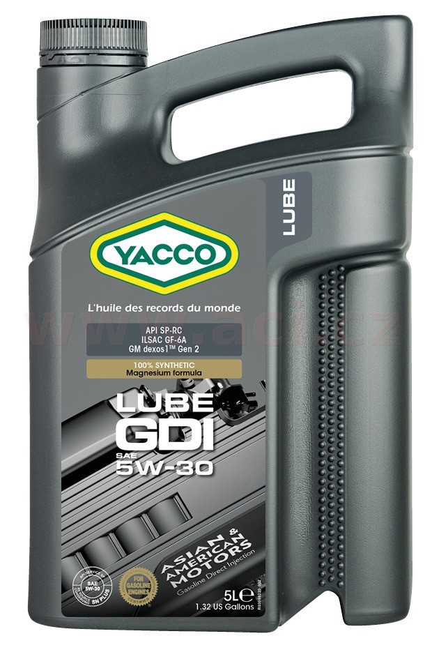 Motorový olej 5W-30 YACCO LUBE GDI - 5L