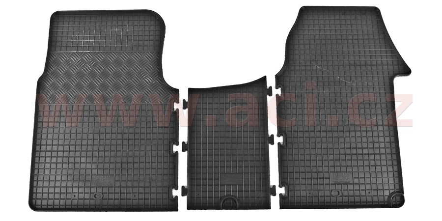 gumové koberečky černé (pouze pro řidiče a spolujezdce, sada 3 ks)