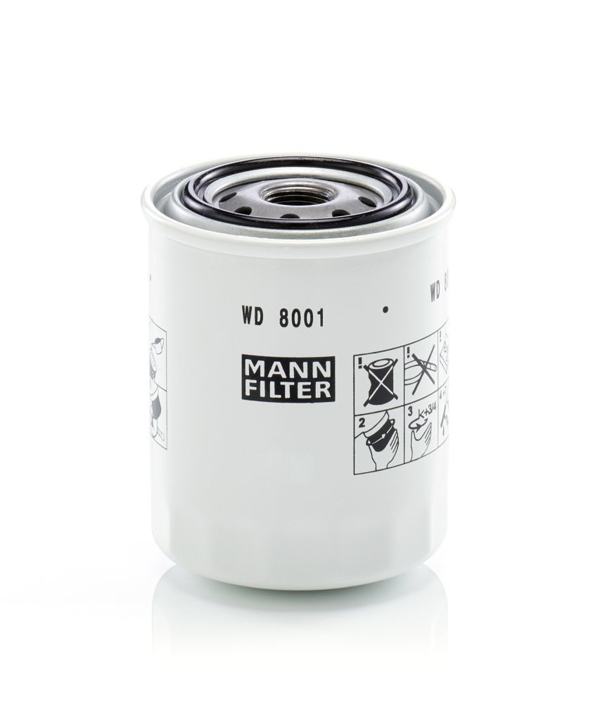 Filtr, pracovní hydraulika MANN-FILTER WD 8001