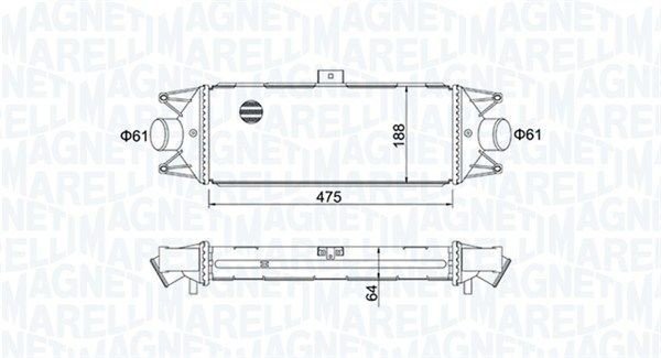 Chladič turba MAGNETI MARELLI 351319204010