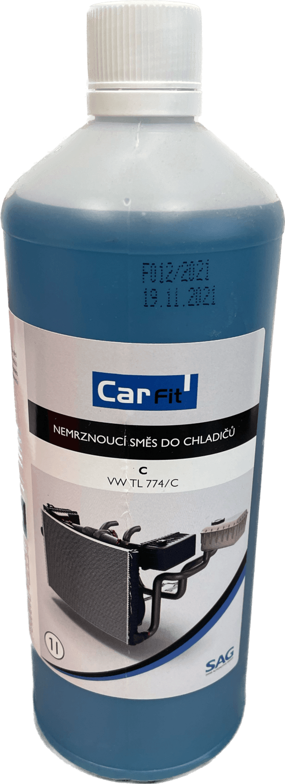 Nemrznoucí kapalina CarFit G11 (koncentrát do -72°C) - 1L