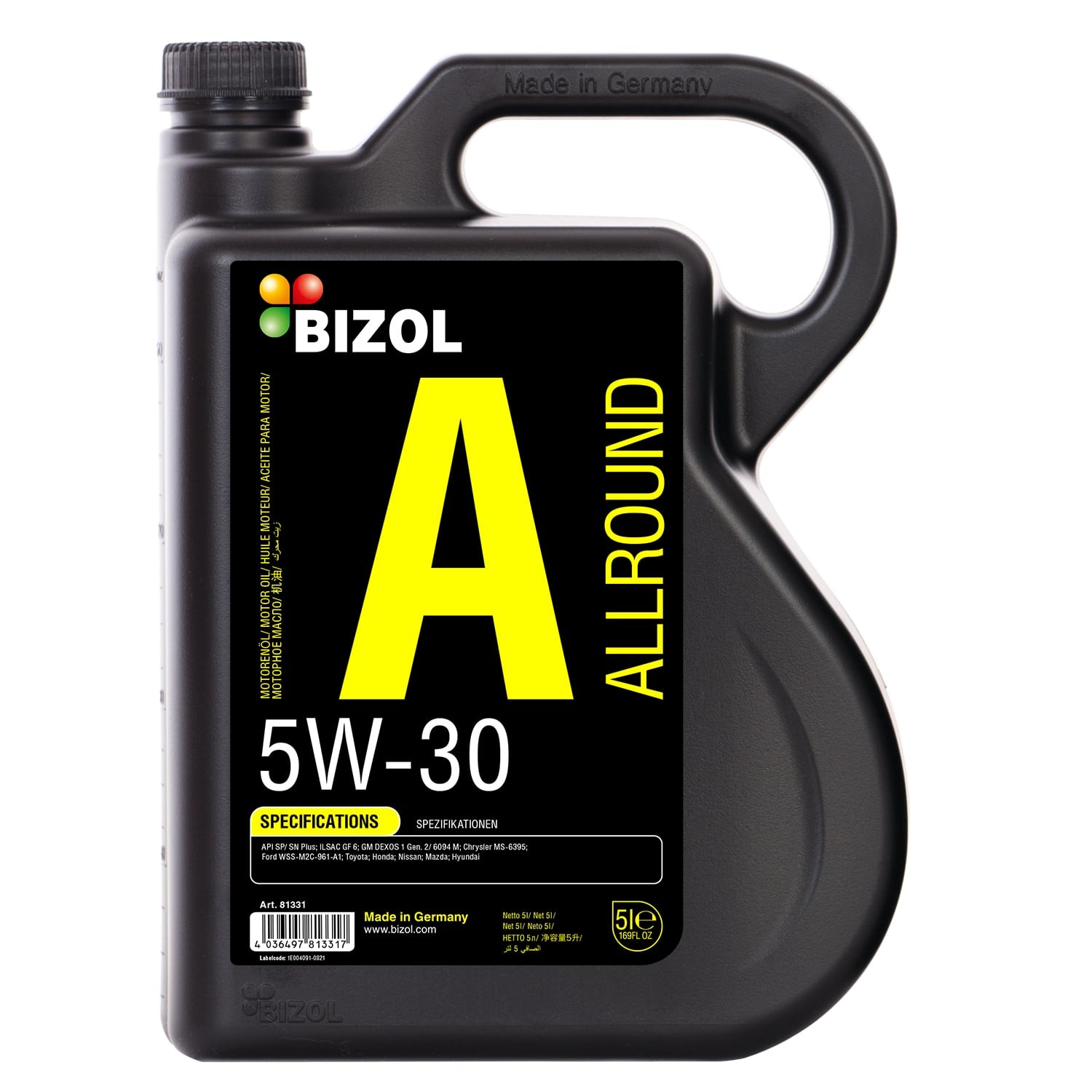 Motorový olej 5W-30 BIZOL Allround - 5L