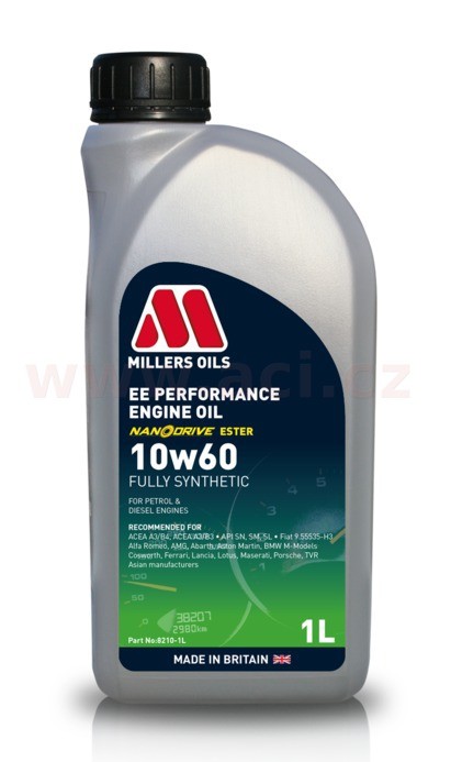 Motorový olej 10W-60 MILLERS OILS EE PERFORMANCE - 1L