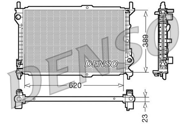 Chladič, chlazení motoru DENSO WYPRZEDA˝ DRM10107