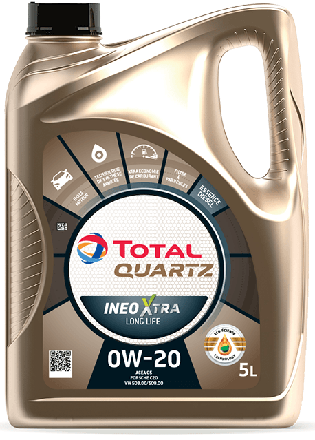 Motorový olej 0W-20 Total ineo XTRA LONG LIFE - 5L