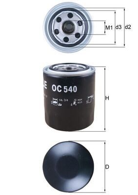 Olejový filtr KNECHT WYPRZEDA˝ OC 540
