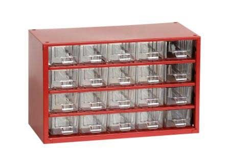 Box na nářadí MINI – 20xA, červená barva - Mars 6736C - BAZAROVÝ produkt