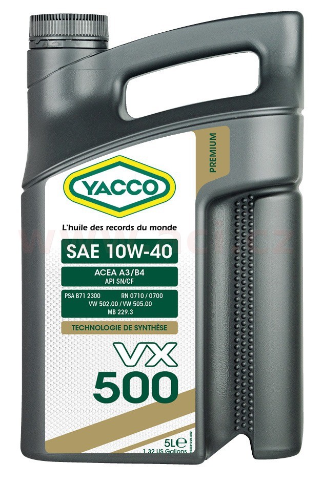 Motorový olej 10W-40 YACCO VX 500 - 5L