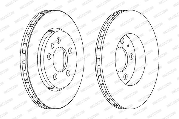 Brzdový kotouč FERODO DDF1154C