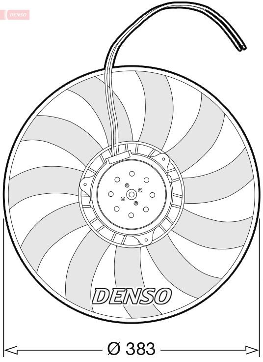 Větrák, chlazení motoru DENSO WYPRZEDA˝ DER02007