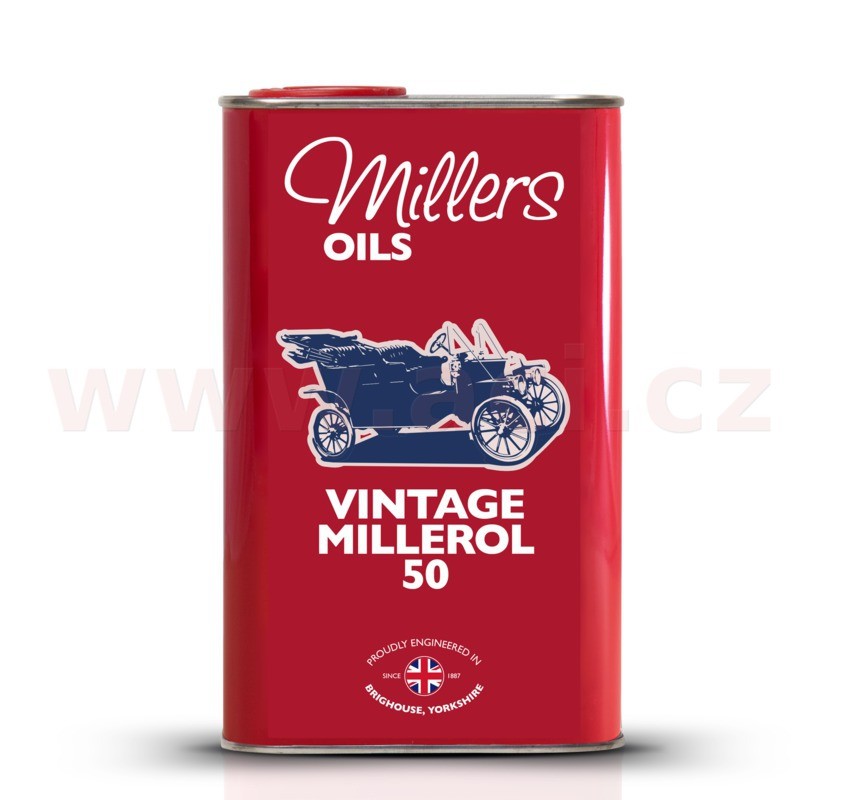 MILLERS OILS Vintage Millerol M50 - jednorozsahový olej bez čistidel a rozpouštěděl pro motory a převodovky 1 l