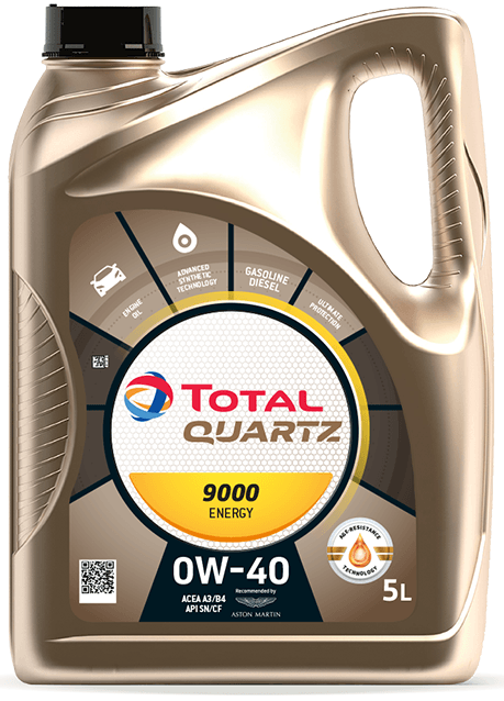 Motorový olej Total Quartz 9000 Energy 0W-40 - 5L