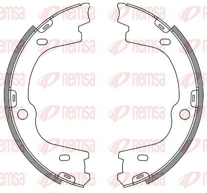 Brzdová čelist, parkovací brzda REMSA 4673.00