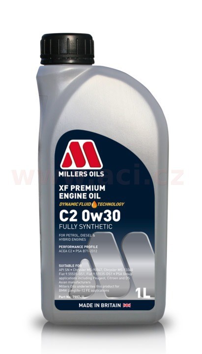 Motorový olej 0W-30 MILLERS OILS XF LONGLIFE C2 - 1L