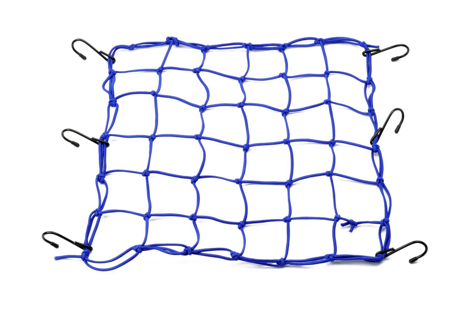 pružná zavazadlová síť s kovovými háčky, Daytona (40 x 40 cm, modrá)
