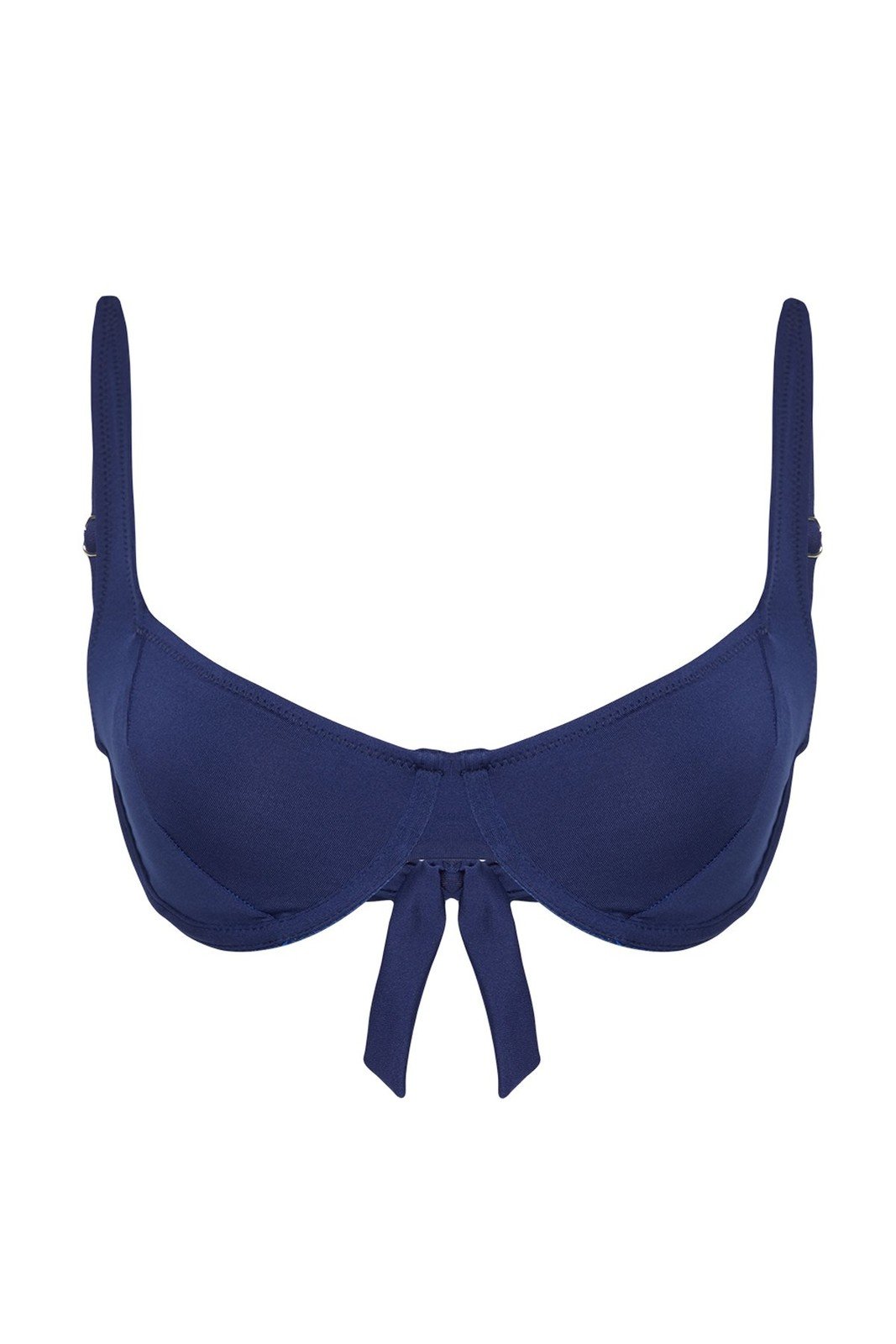 Trendyol Navy Blue Balconette Bikini Top
