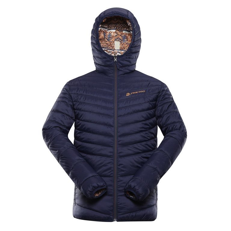 ALPINE PRO Pánská oboustranná bunda hi-therm EROM mood indigo varianta pb XXXL