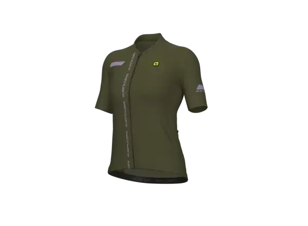 Alé PR-E Follow Me dámský cyklistický dres krátký rukáv Military Green vel. S