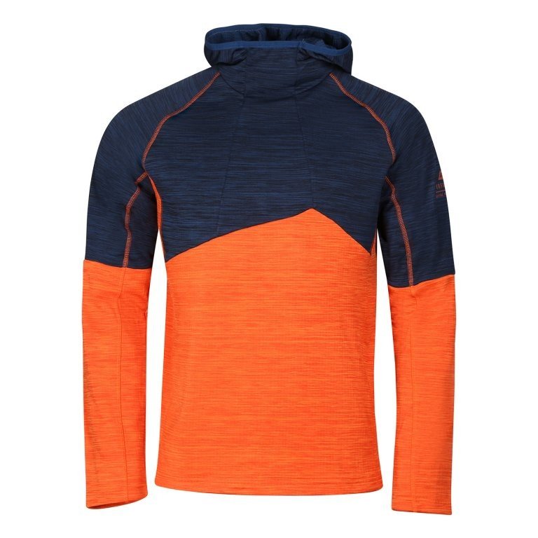 ALPINE PRO Pánská rychleschnoucí mikina GORF orange tiger XS