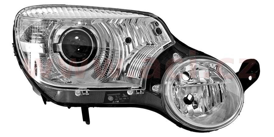 přední světlo XENON D1S+H7 (bez jednotky, bez výbojky, bez žárovek, s motorkem) (aut. ovládané) ORIGINÁL, P