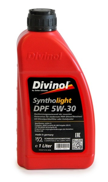 Motorový olej 5W-30 DIVINOL Syntholight DPF - 1L
