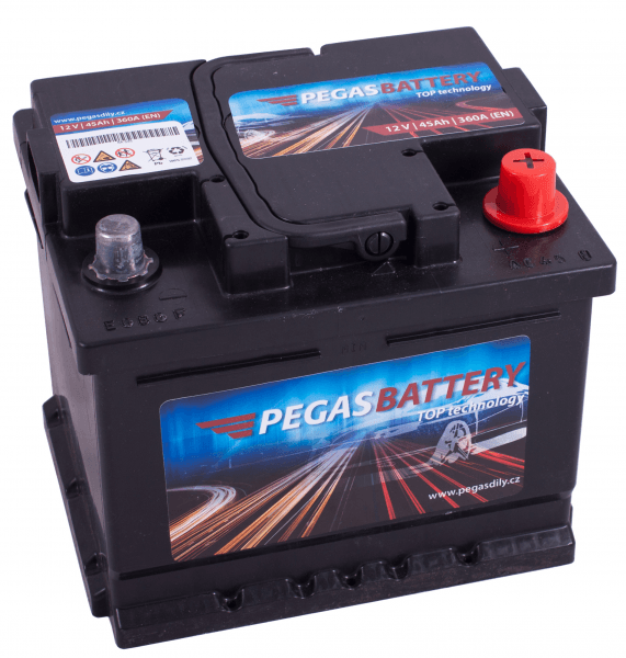 Autobaterie Pegas Battery 12V, 45 Ah, 360 A