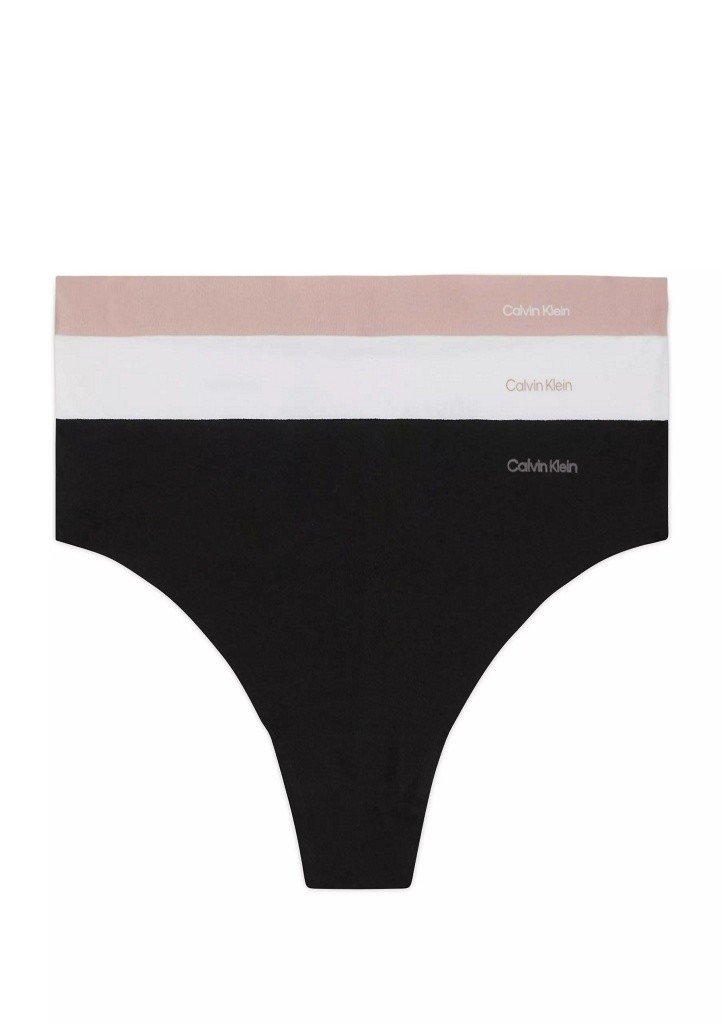 Dámská tanga Calvin Klein QD5219E 3PACK