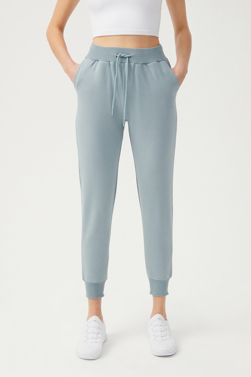 LOS OJOS Women's Blue Gray Jogger