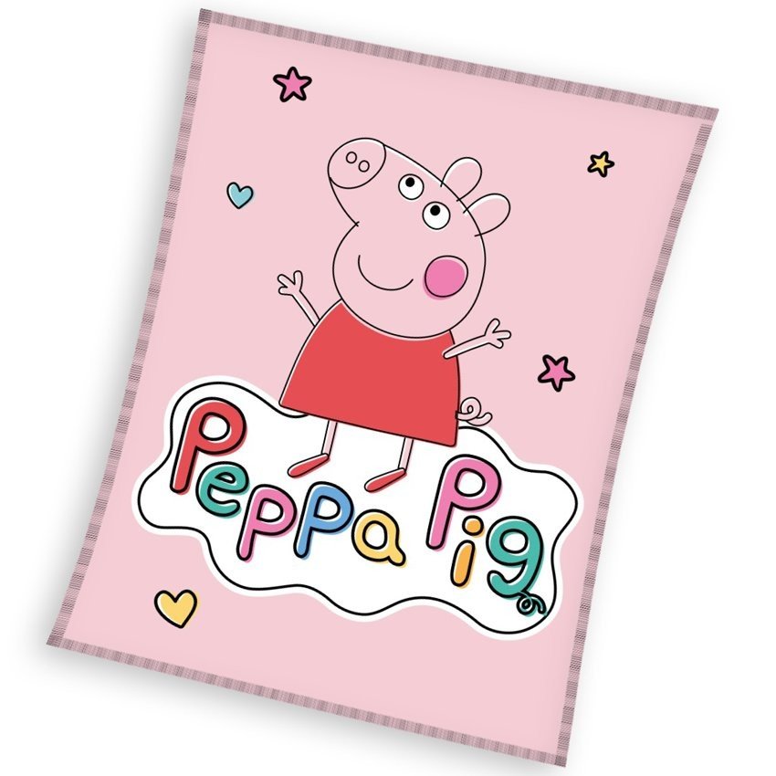 Dětská deka Prasátko Peppa Veselá Pepina 110x140 cm