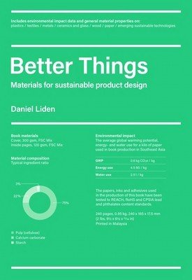 Better Things: Materials for Sustainable Product Design (Liden Daniel)(Paperback)